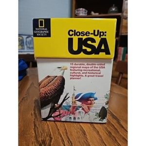 Close-up USA, 15-part Vintage Map Set by National Geographic, 1996 [Map] Nation